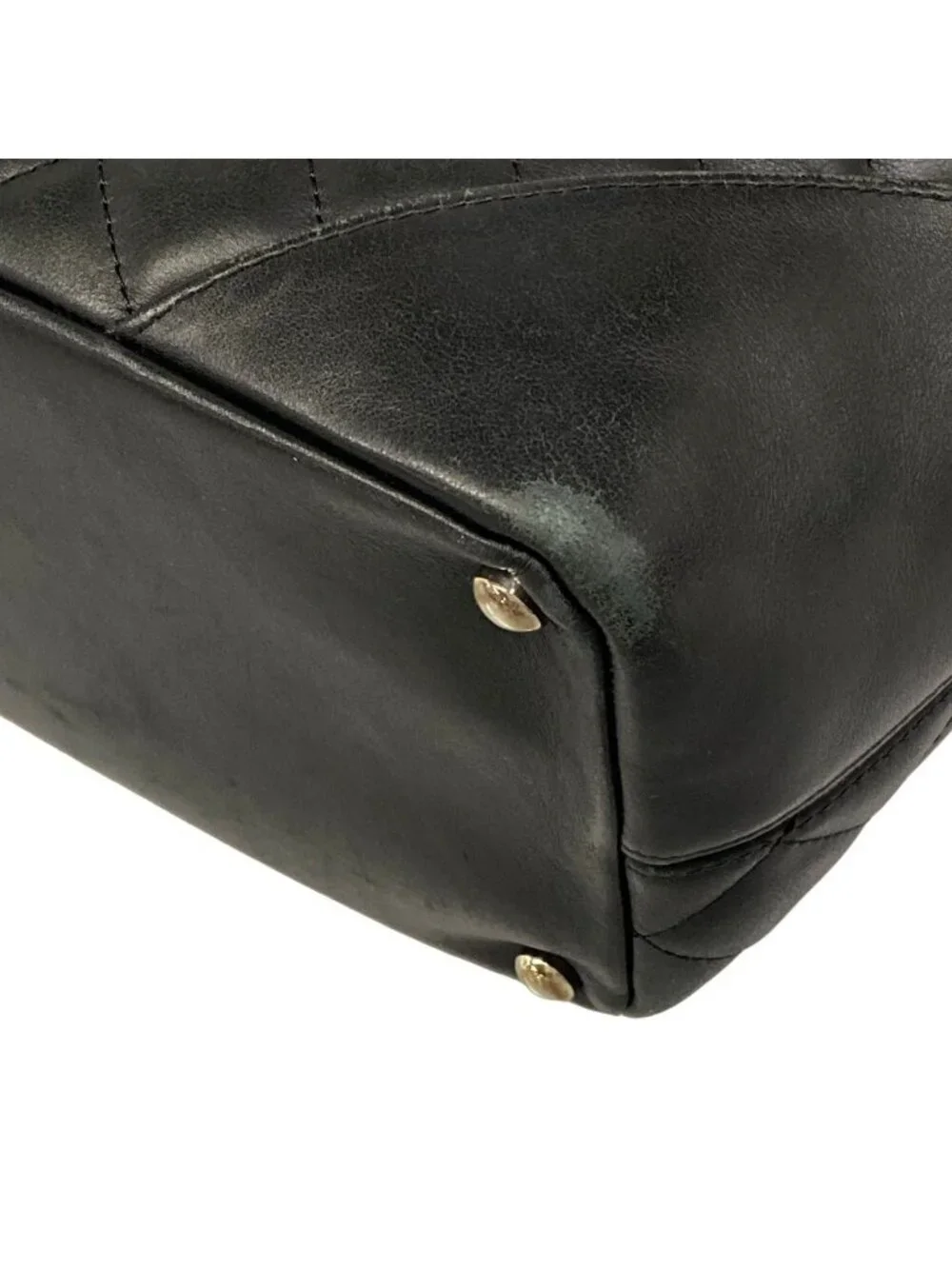 Chanel Tote Bag Cambon Line Black White Lambskin